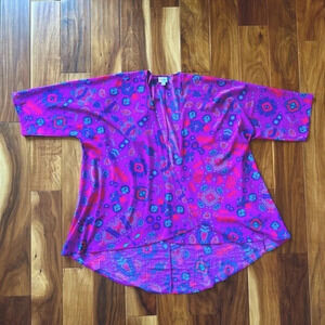 LuLaRoe Bright Color Silky Lindsay Large